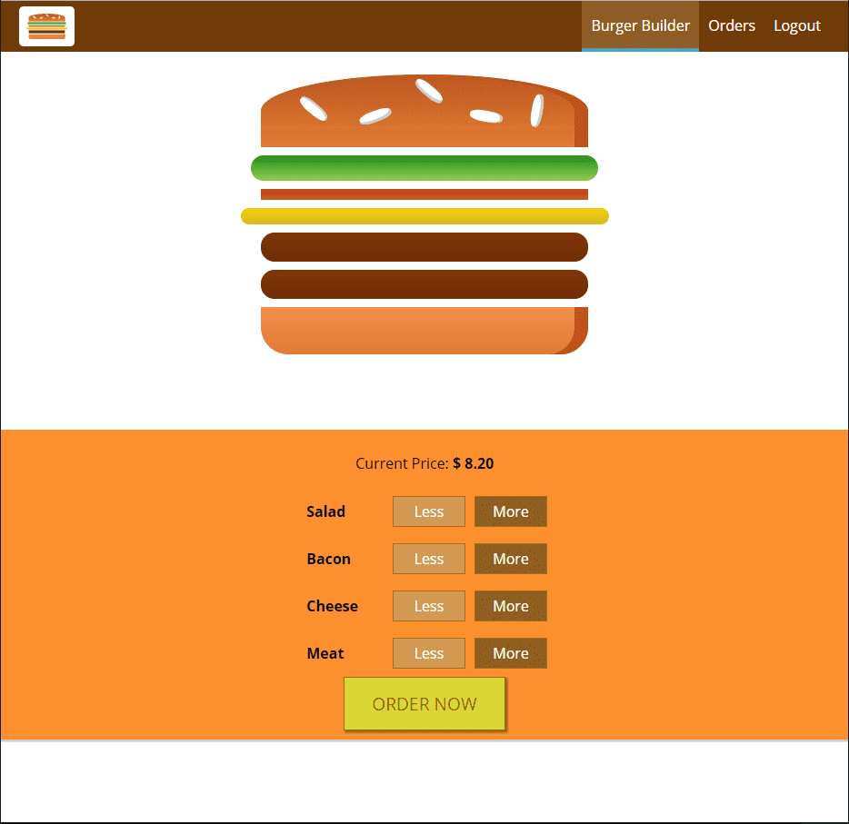 Burger Builder Screenshot